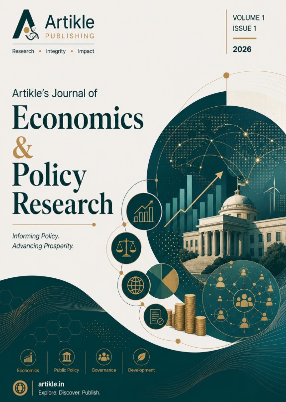 Cover of Artikle's Journal of Economics & Policy Research